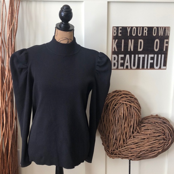 nine west puff sleeve sweater